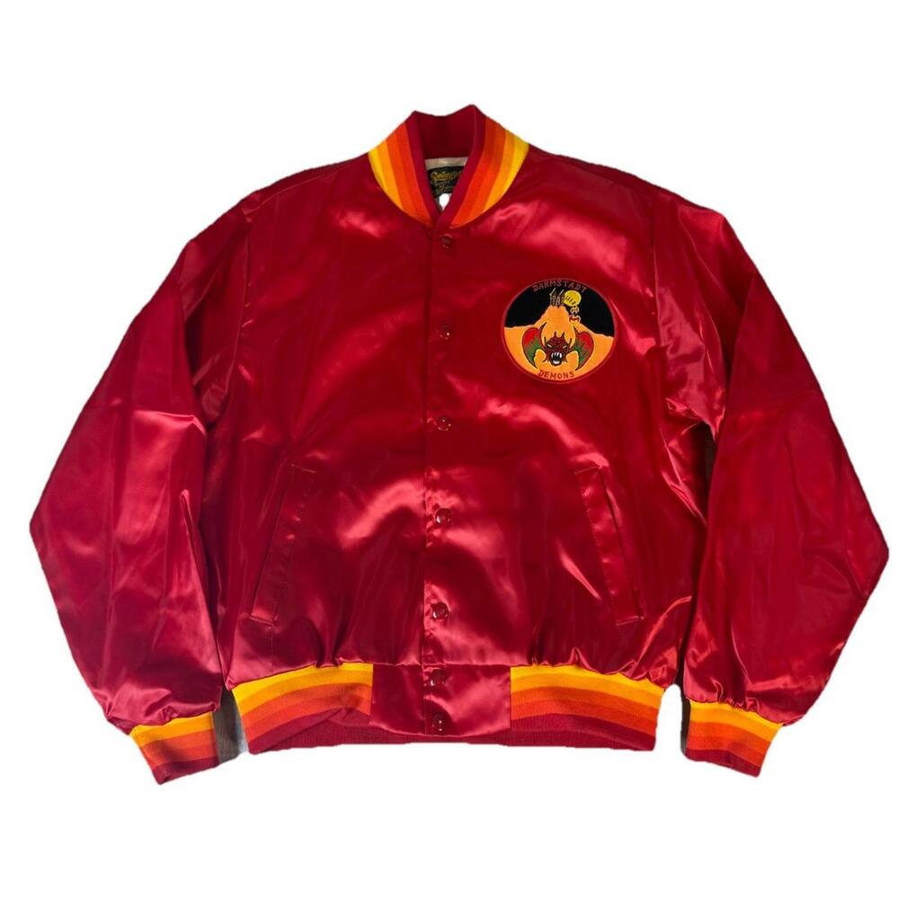 Vintage Darmstadt Demons Bomber Jacket‎ 80s Swingster Retired Futbol Germany M
